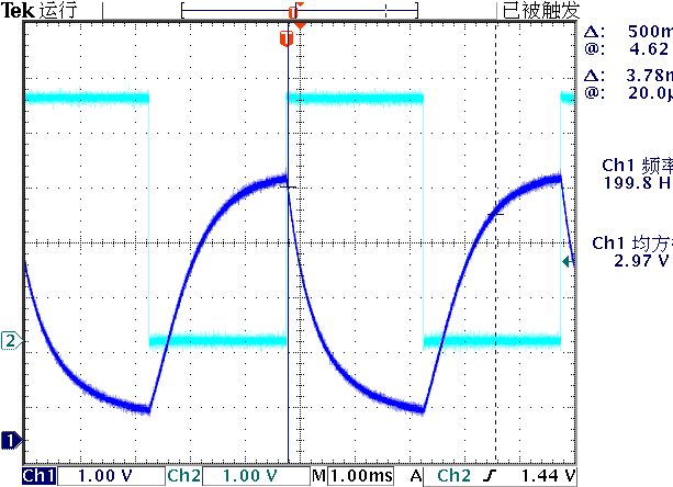 ▲ 图2.2.3 在方波驱动下的输出波形